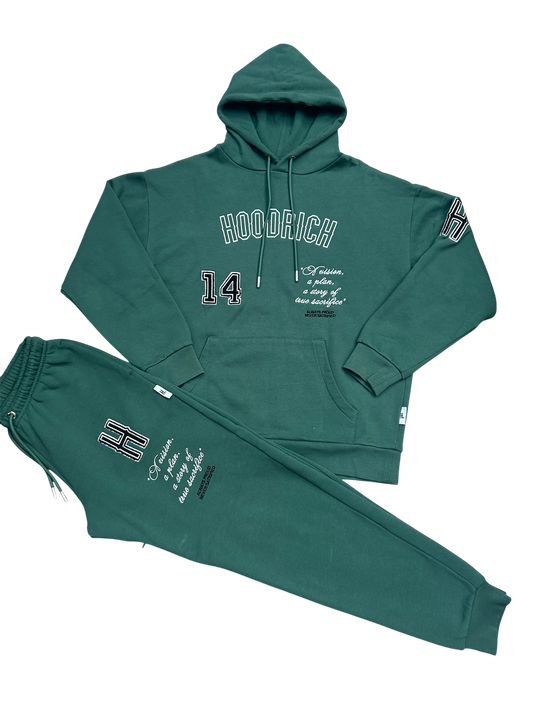 Hoodrich Green Tracksuit – Men’s XS