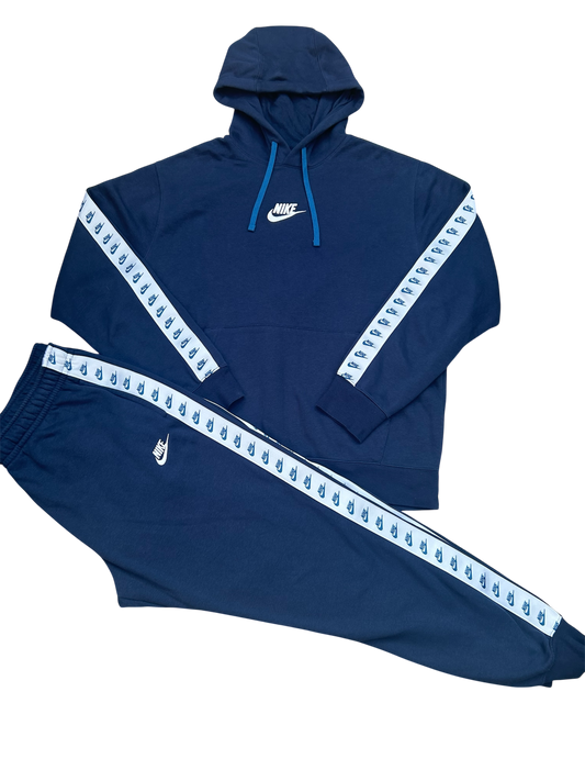 Nike Navy Logo Tape Tracksuit – Men’s Large