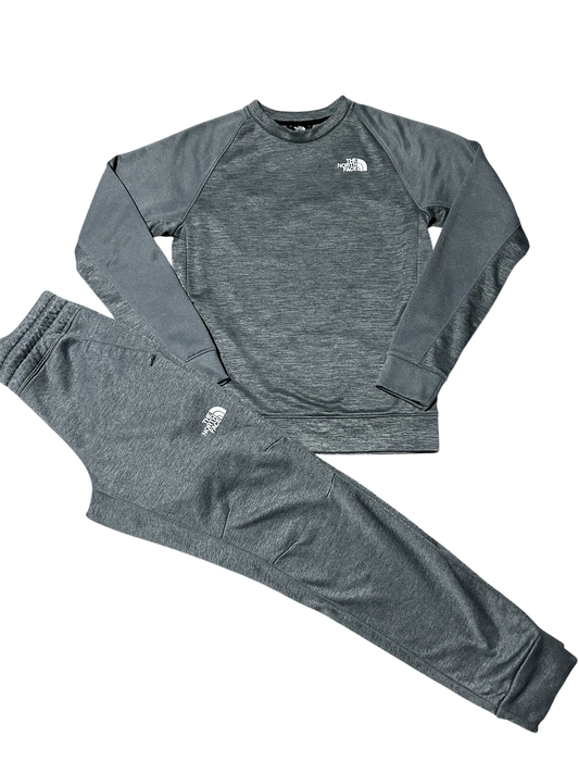 The North Face Grey Tracksuit – Crewneck & Joggers – Men’s Small
